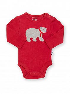 Body Polarbär rot und Shirt Mammut blau