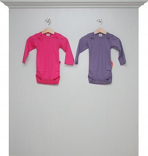 Bodys langarm fuchsia und lila