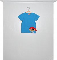 T-Shirt blau Pirat