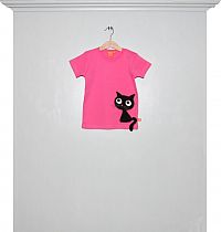 T-Shirt pink mit Katze