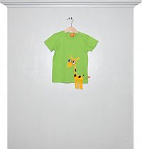 T-Shirt grün Giraffe