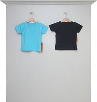 T-Shirts aqua und navy